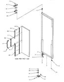 Door hinge/trim (refrigerator)
