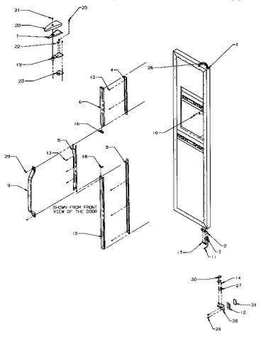 Door hinge & trim (fzr)