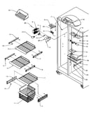 Freezer shelving & ref light