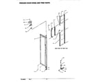 Amana SX25SL-P1190203WL door hinge & trim (fzr) diagram