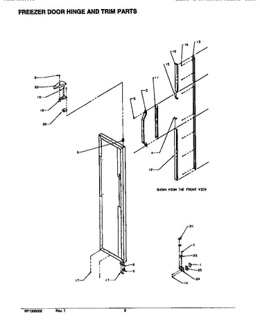 Door hinge & trim (fzr)