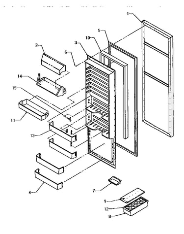 Refrigerator door