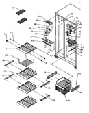 Freezer shelving & ref light