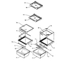 Amana SX25SL-P1190203WL shelving & drawers (ref) diagram