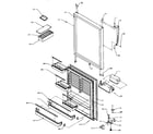 Amana TRI22S4W-P1196301WW refrigerator door assembly (tx22s3e/p1196001we) (tx22s3l/p1196001wl) (tx22s3w/p1196001ww) diagram