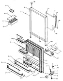 Refrigerator door assembly (tx22s3e/p1196001we) (tx22s3l/p1196001wl) (tx22s3w/p1196001ww)