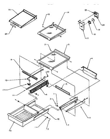 Cabinet shelving