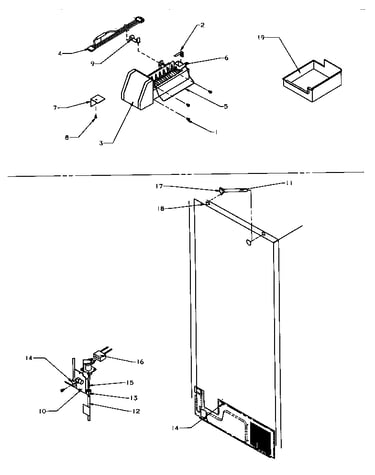 Factory ice maker (tri22s4e/p1196301we) (tri22s4l/p1196301wl) (tri22s4w/p1196301ww)