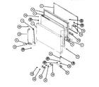 Amana TLI18G-P75535-11W freezer door diagram