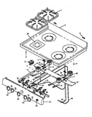 Open top burner assembly