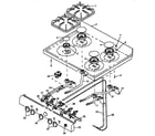 Caloric RMN383UW/P1142968NW sealed top burner assembly (rln367ul/p1142961nl) (rln367uw/p1142961nw) (rln383ul/p1142963nl) (rln383uw/p1142963nw) (rln385ul/p1142964nl) (rln385ul/p1143130nl) (rln385uw/p1142964nw) (rln385uw/p1143130nw) (rln385uww/p1142964nww) (rln385uww/p1143130nww) diagram