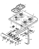 Sealed top burner assembly (rln367ul/p1142961nl) (rln367uw/p1142961nw) (rln383ul/p1142963nl) (rln383uw/p1142963nw) (rln385ul/p1142964nl) (rln385ul/p1143130nl) (rln385uw/p1142964nw) (rln385uw/p1143130nw) (rln385uww/p1142964nww) (rln385uww/p1143130nww)