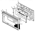 Caloric RLN385UWW/P1142964NWW oven door assembly (rln367ul/p1142961nl) (rln367uw/p1142961nw) (rln370ul/p1143110nl) (rln370uw/p1143110nw) (rln380uk/p1143111nk) (rln380ul/p1143111nl) (rln380uw/p1143111nw) (rln380uww/p1143111nww) (rln381ul/p1142962nl) (rln381ul/p1143129nl) (rln381uw/p114 diagram