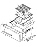 Broiler drawer assembly (rln367ul/p1142961nl) (rln367uw/p1142961nw) (rln380uk/p1143111nk) (rln380ul/p1143111nl) (rln380uw/p1143111nw) (rln380uww/p1143111nww) (rln381ul/p1142962nl) (rln381ul/p1143129nl) (rln381uw/p1142962nw) (rln381uw/p1143129nw) (rln381uw