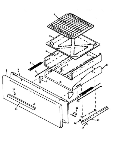 Broiler drawer assembly (rln367ul/p1142961nl) (rln367uw/p1142961nw) (rln380uk/p1143111nk) (rln380ul/p1143111nl) (rln380uw/p1143111nw) (rln380uww/p1143111nww) (rln381ul/p1142962nl) (rln381ul/p1143129nl) (rln381uw/p1142962nw) (rln381uw/p1143129nw) (rln381uw