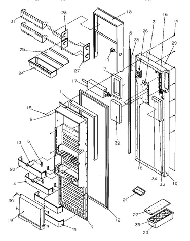 Refrigerator door