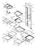Shelving and drawers (ref)