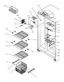 Freezer shelving & ref light