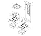 Amana SSD21SBW-P1193904WW shelving and drawers (ref) diagram