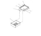 Amana SSD21SL-P1193901WL shelving and drawers (ref) diagram