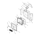 Amana SSD21SBW-P1193904WW ice and water cavity assembly diagram