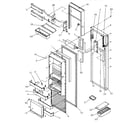 Amana SRDE27S3E-P1190601WE refrigerator door diagram