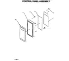 Amana E2900ST/P1189401M control panel assembly diagram