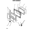 Amana DEFS900I/P1189701M door assembly diagram