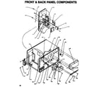 Amana DEFS900I/P1189701M front & back panel components diagram