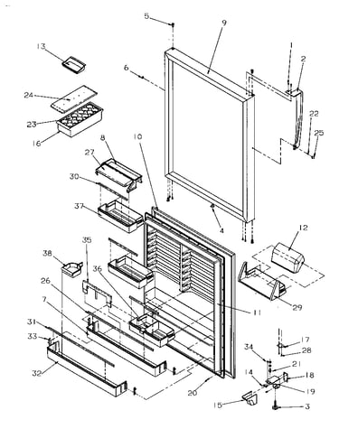 Refrigerator door