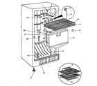 Amana ESUF20HW-P1179607WW freezer compartment diagram