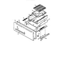Amana AGM585E/P1143132N broiler drawer assembly diagram
