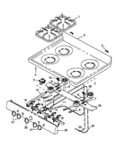 Open top burner assembly (snk26aa0/p1142988n) (snk26aa5/p1142988n) (snk26cb0/p1142989n) (snk26cb5/p1142989n) (snp26aa0/p1142991n) (snp26aa5/p1142991n) (snp26ah0/p1143160n) (snp26cb0/p1142992n) (snp26cb5/p1142992n) (snp26zz0/p1142993n)