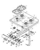 Sealed top burner assembly (snk26fs0/p1142990n) (snk26fs5/p1142990n)