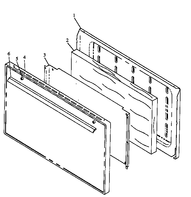 SOLID PANEL OVEN DOOR ASSEMBLY (SNK26AA0/P1142988N) (SNK26AA5/P1142988N) (SNP26AA0/P1142991N) (SNP26AA5/P1142991N) (SNP26AH0/P1143160N) (SNP26ZZ0/P1142993N)