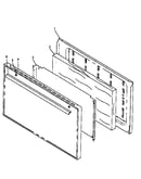 Solid panel oven door assembly (snk26aa0/p1142988n) (snk26aa5/p1142988n) (snp26aa0/p1142991n) (snp26aa5/p1142991n) (snp26ah0/p1143160n) (snp26zz0/p1142993n)
