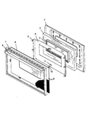 Glass window oven door assembly (snk26cb0/p1142989n) (snk26cb5/p1142989n) (snk26fs0/p1142990n) (snk26fs5/p1142990n) (snp26cb0/p1142992n) (snp26cb5/p1142992n)