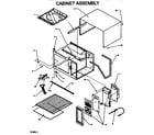 Amana RS560I/P1110915M cabinet assembly diagram