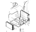 Amana 21C5W/P1114510R compressor & tubing assembly diagram