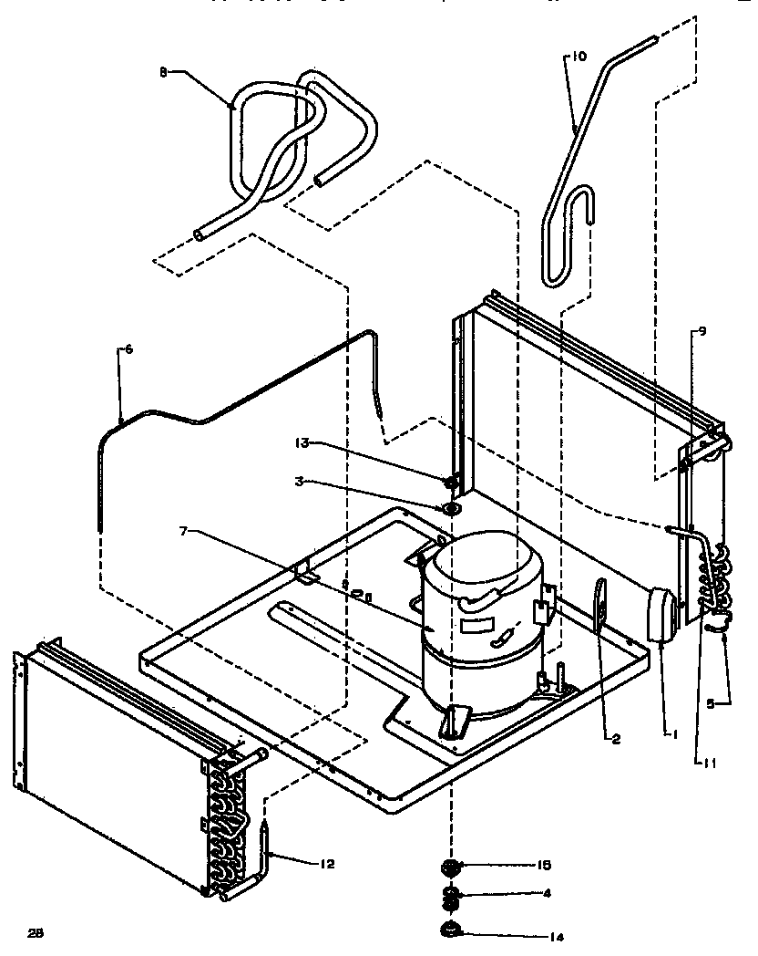 Compressor & tubing assembly