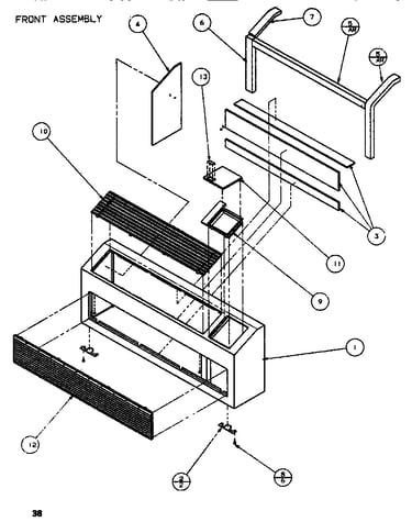 Ptac front assembly
