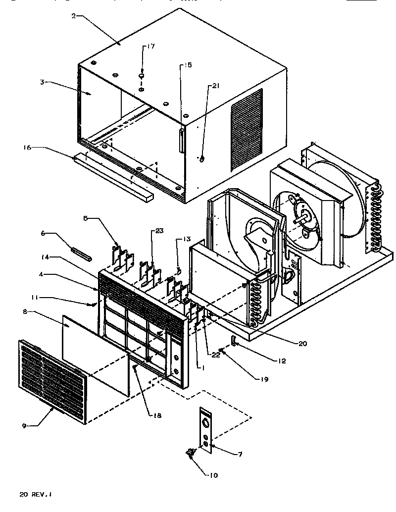 Outer case & front assembly