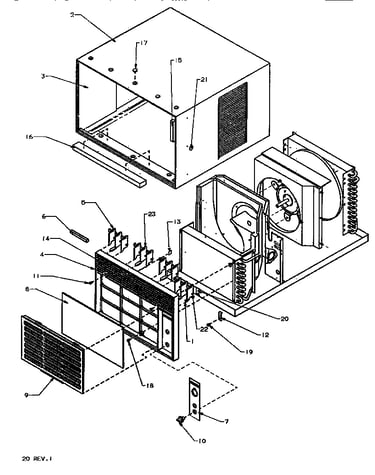 Outer case & front assembly