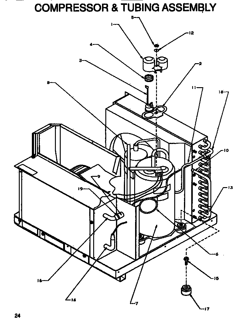Compressor & tubing assembly