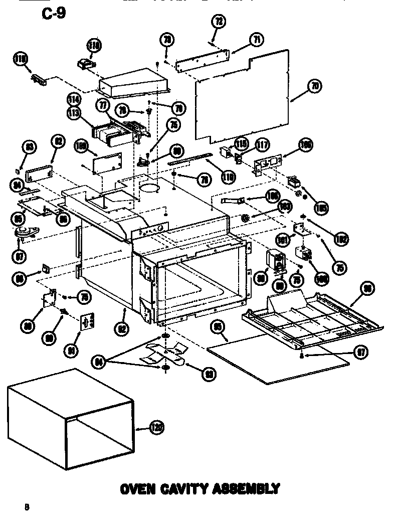 Oven cavity assembly