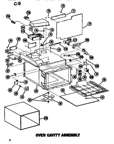 Oven cavity assembly