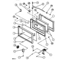 Amana RC514SE/P1140801M door assembly diagram