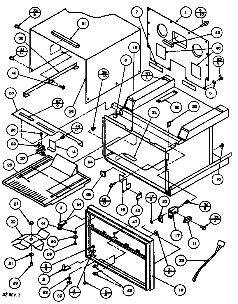 Oven cavity assembly