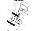 Amana PTH08525J/P1169149R front assembly diagram
