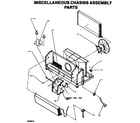 Amana PTH08535J/P1169143R chassis assembly miscellaneous diagram